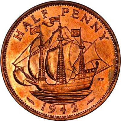 1942 half penny worth